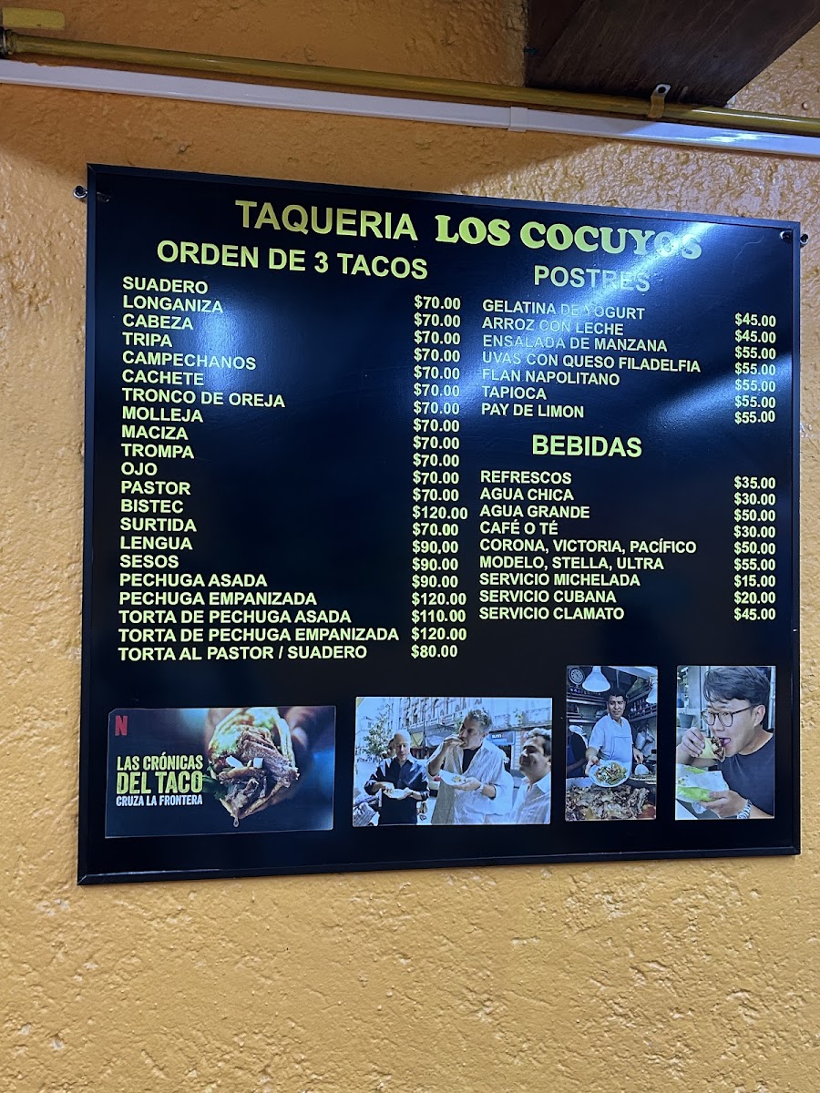 Los Cocuyos Menu - Image 2